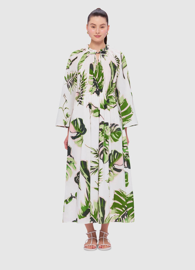 Exclusive Leo Lin Alexia Midi Dress in Botanica Print