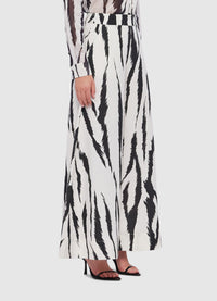 Exclusive Leo Lin Shelley Pants in Tiger Print in White