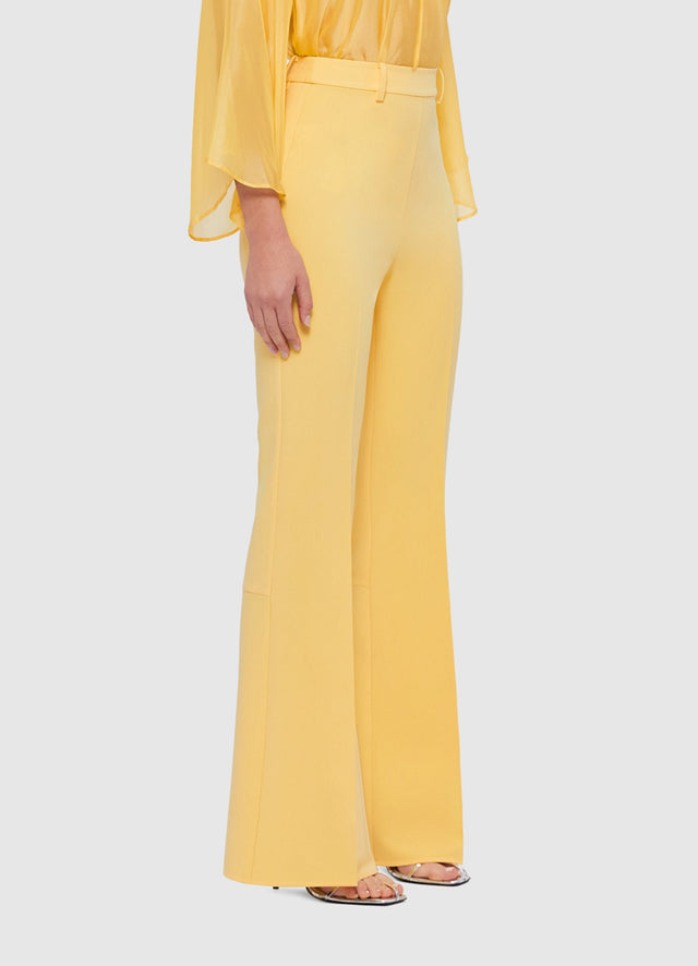 Exclusive Leo Lin Daria Split Pants in Canary