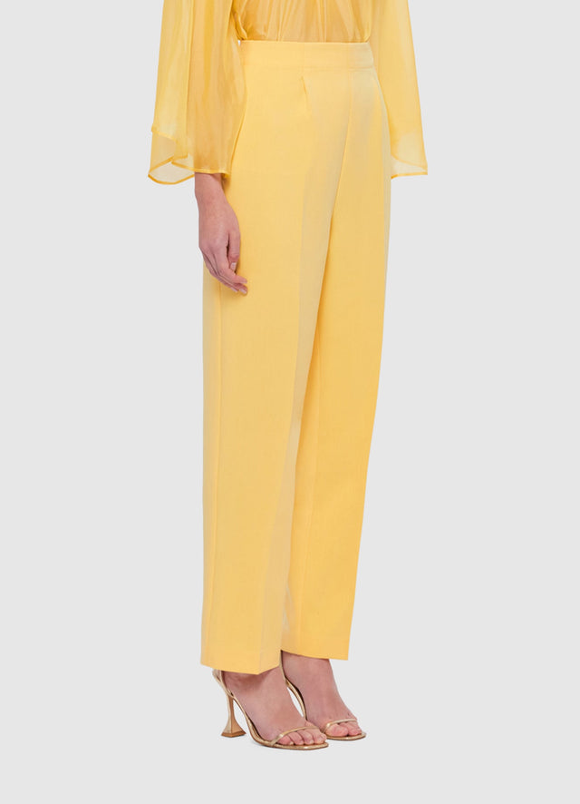 Exclusive Leo Lin Harriet Straight Leg Pants in Canary