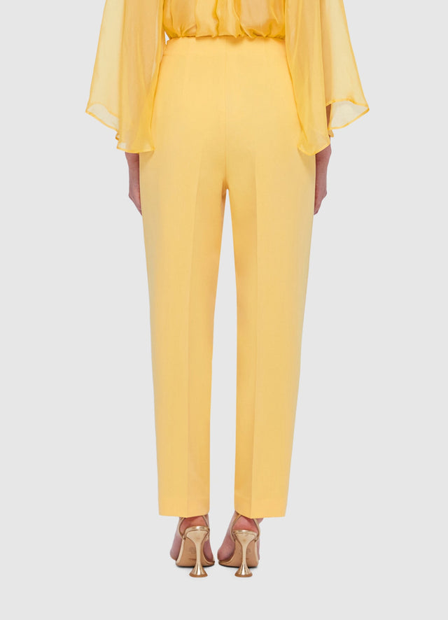 Exclusive Leo Lin Harriet Straight Leg Pants in Canary