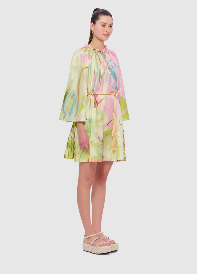 Exclusive Leo Lin Claire Kaftan Mini in Dreamscape Print