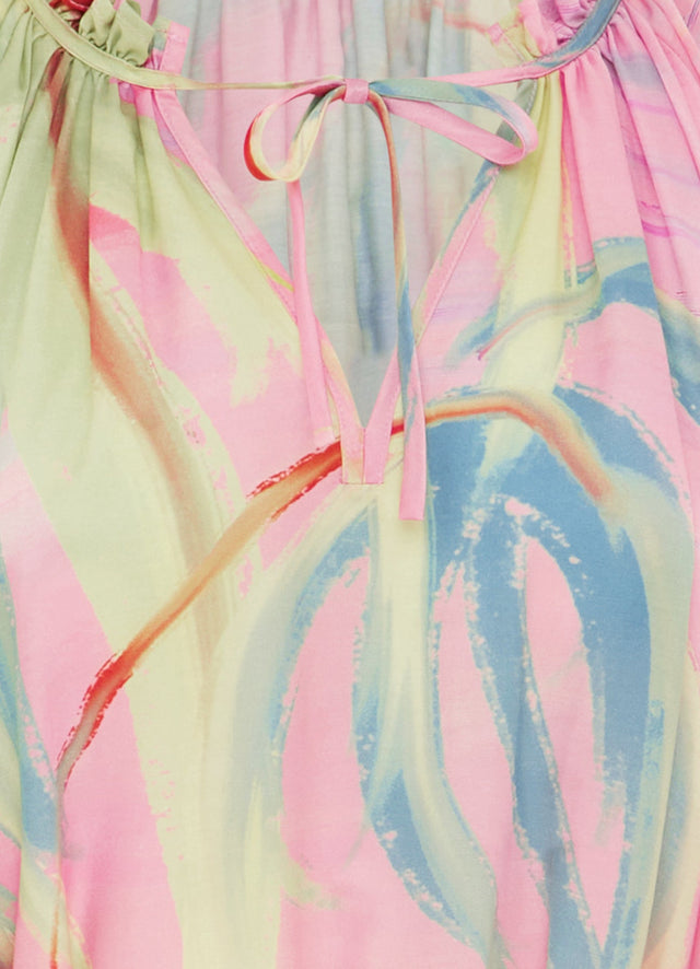 Exclusive Leo Lin Claire Kaftan Mini in Dreamscape Print