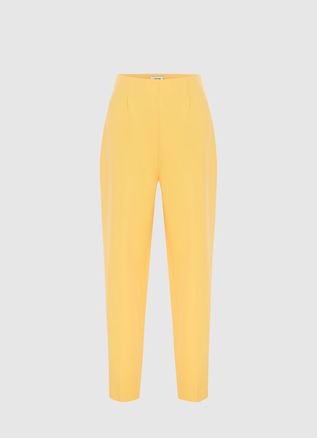 Exclusive Leo Lin Harriet Straight Leg Pants in Canary