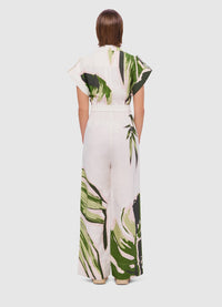 Exclusive Leo Lin Jacie Shirt Jumpsuit in Botanica Print 