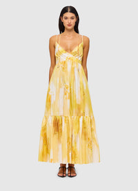 Khloe Strappy Maxi Dress - Dawn Print