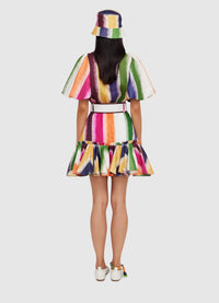 Fortune Stripe Mini Skirt