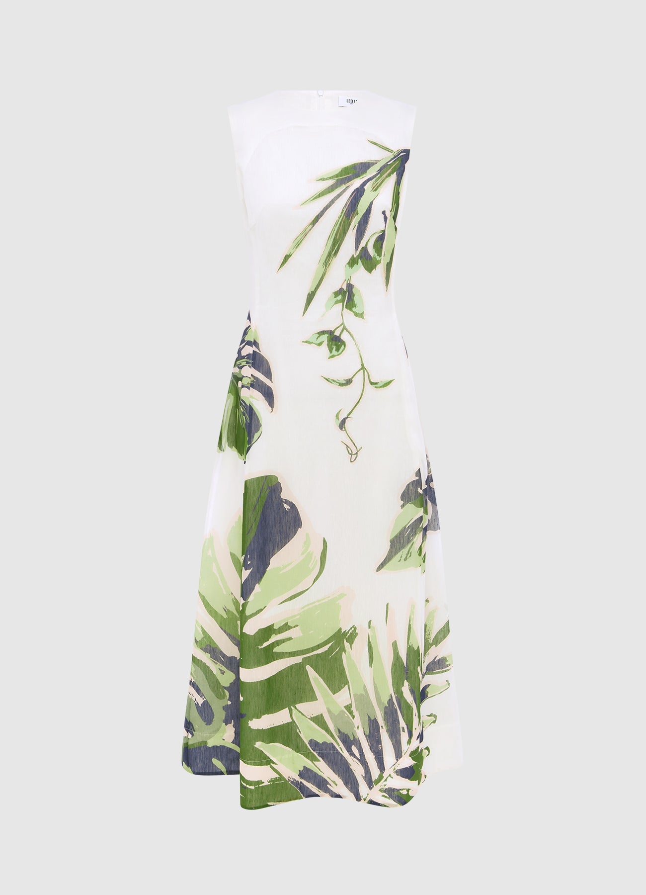 Cleo Sleeveless Midi Dress - Botanica Print