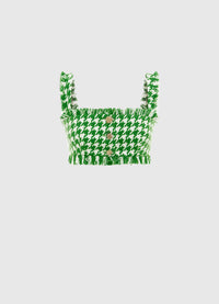 Lily Tweed Bralette - Emerald