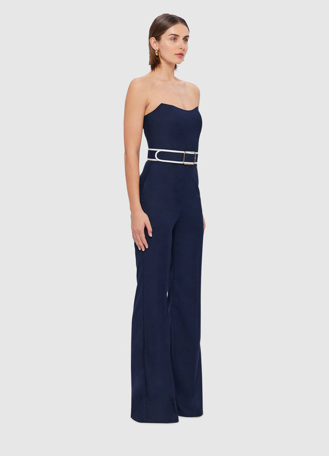 Exclusive Leo Lin Mary Jumpsuit in Oxford Blue