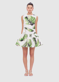 Exclusive Leo Lin Petra Mini Dress in Botanica Print 