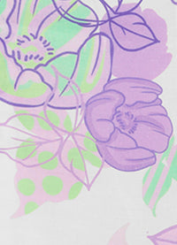 Simone Puff Top - Begonia Print